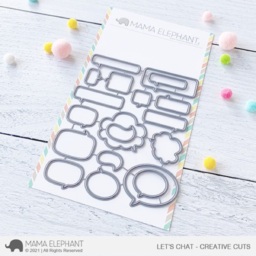 Let's Chat Creative Cuts - Silver